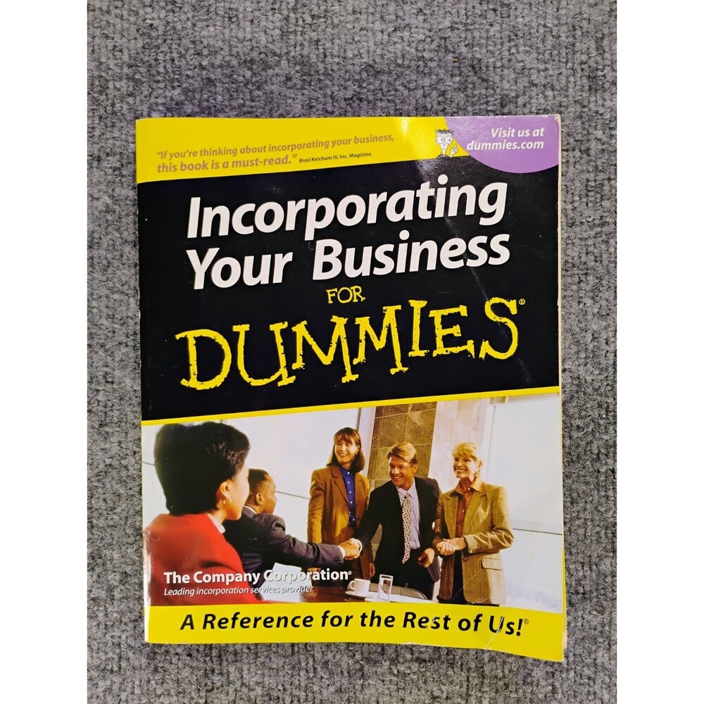 Incorporating Your Business For Dummies - paperback The Company Corporation